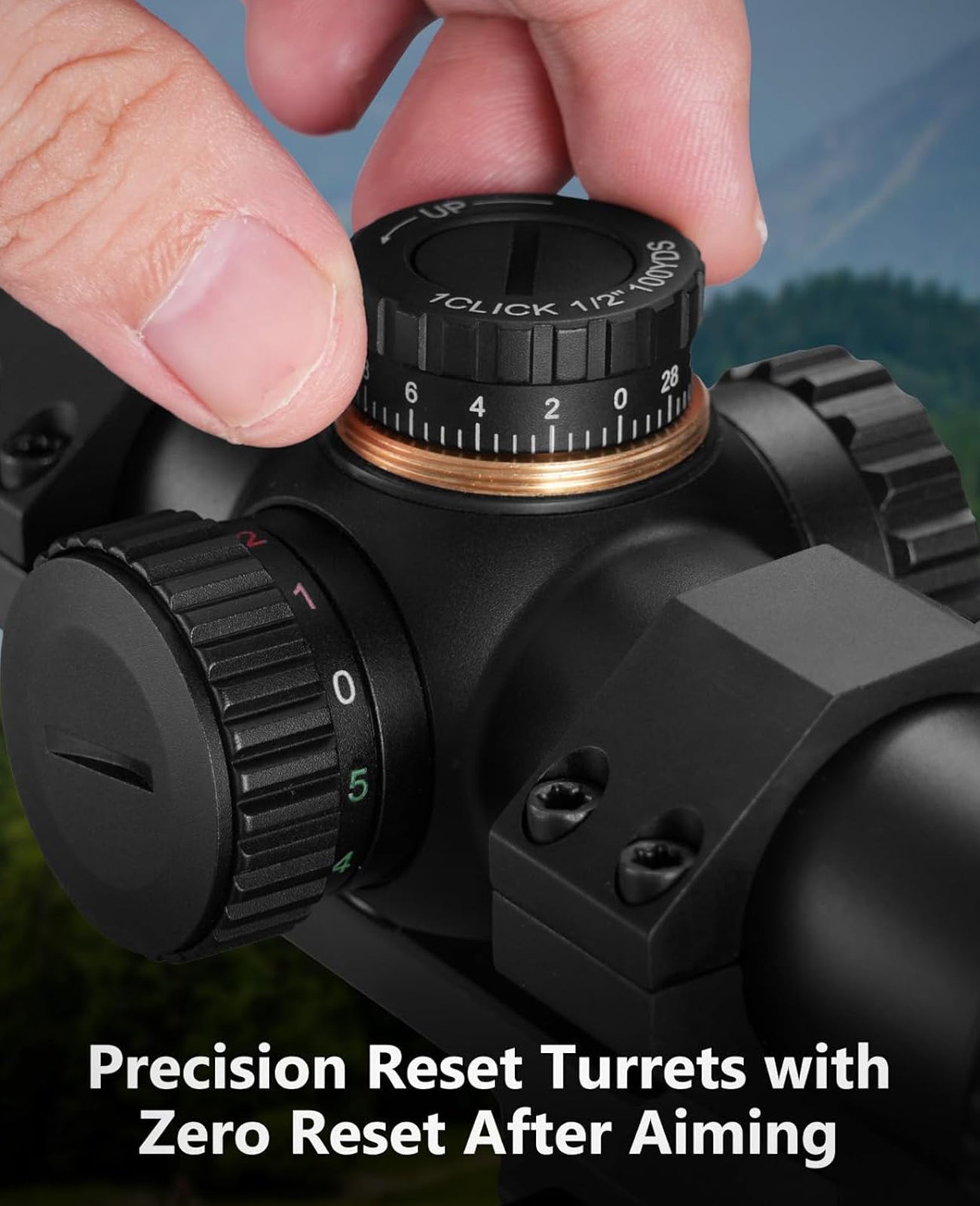 1-6x24 LPVO Rifle Scope with BDC and Circle Dot Reticle, High Definition Optical System, Waterproof, 5-Level Illumination 4