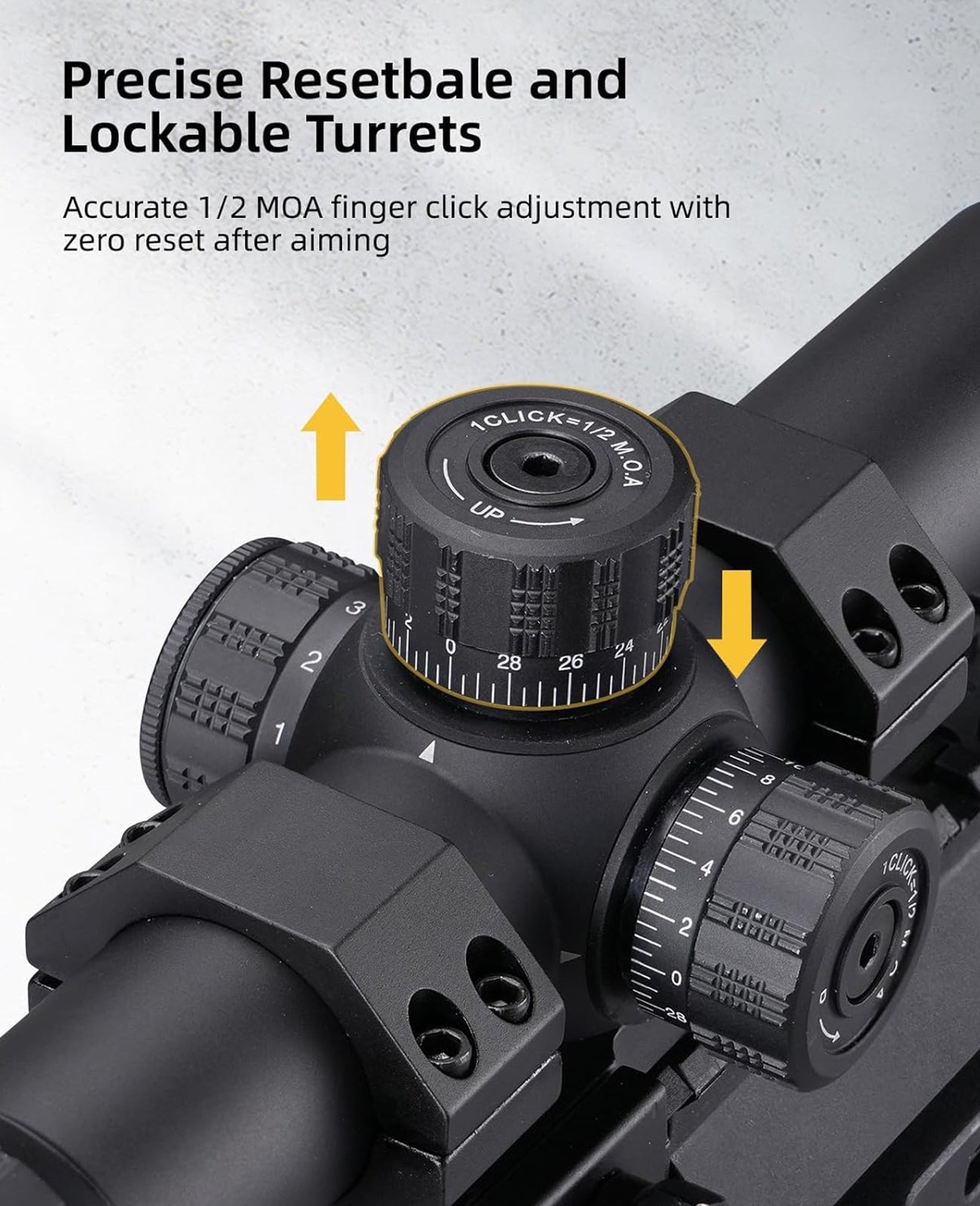 1-6x24 LPVO Rifle Scope with Cantilever Mount, High-Clarity Optics and 11-Level Red Illuminated Reticle for Enhanced Precision 4