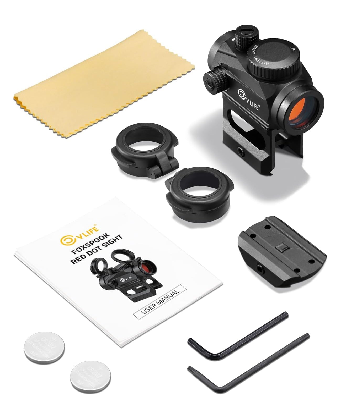 1x20mm Red Dot Sight with 2 MOA Dot, 12 Brightness Levels, Waterproof and Durable Design for Accurate Targeting 7