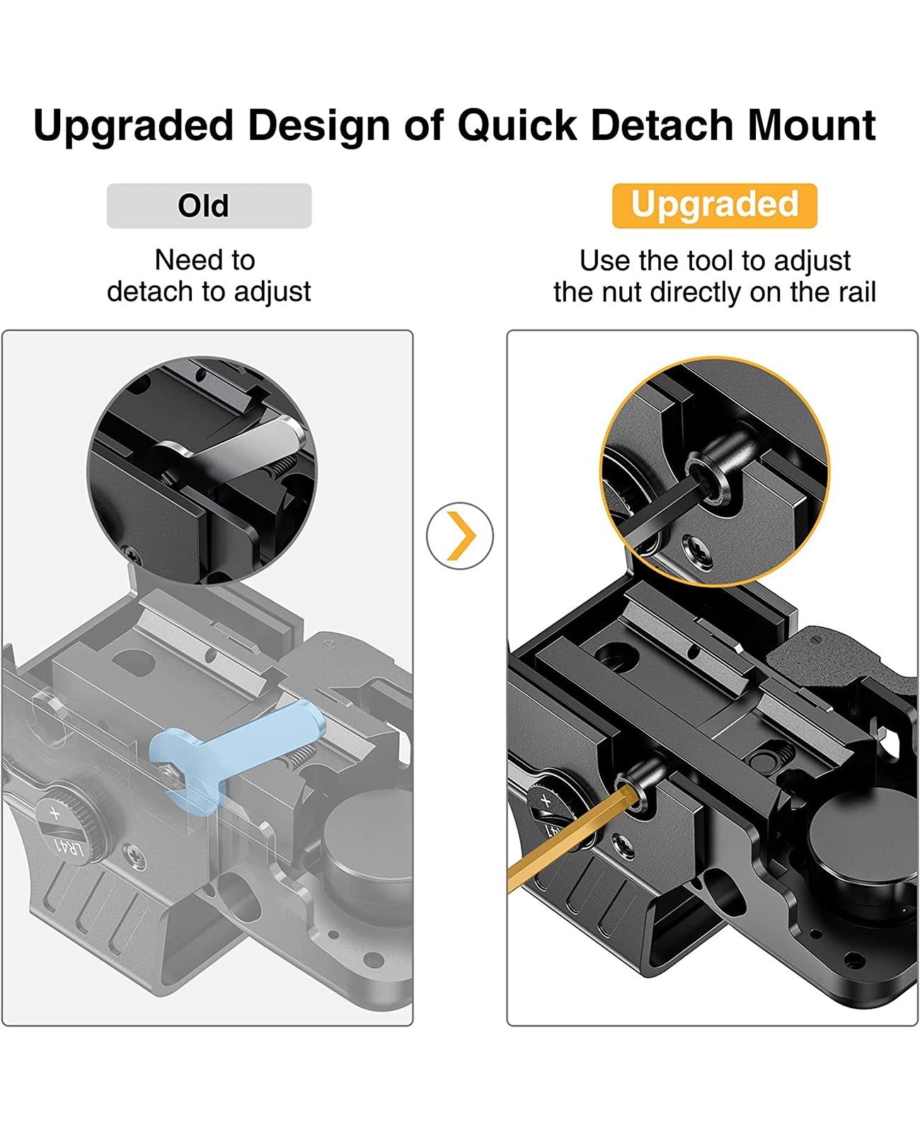 1x22x33 Red Dot Sight with 4 Reticles and Quick Detach Mount for Picatinny Rail – Waterproof and Shockproof Design 5