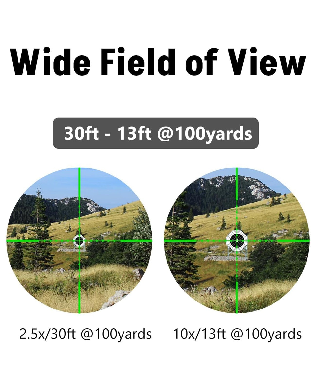 2.5-10X40 AO Rifle Scope Combo with Red Dot Sight, Green Laser, Flashlight – Adjustable Reticle, Waterproof, Easy Mounting 3