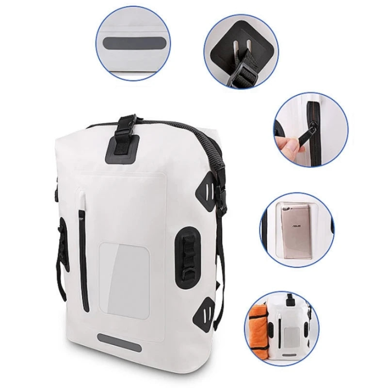 30L Waterproof Backpack for Outdoor Activities – Durable PVC Drift Bag for Swimming, Rafting, and Kayaking 5