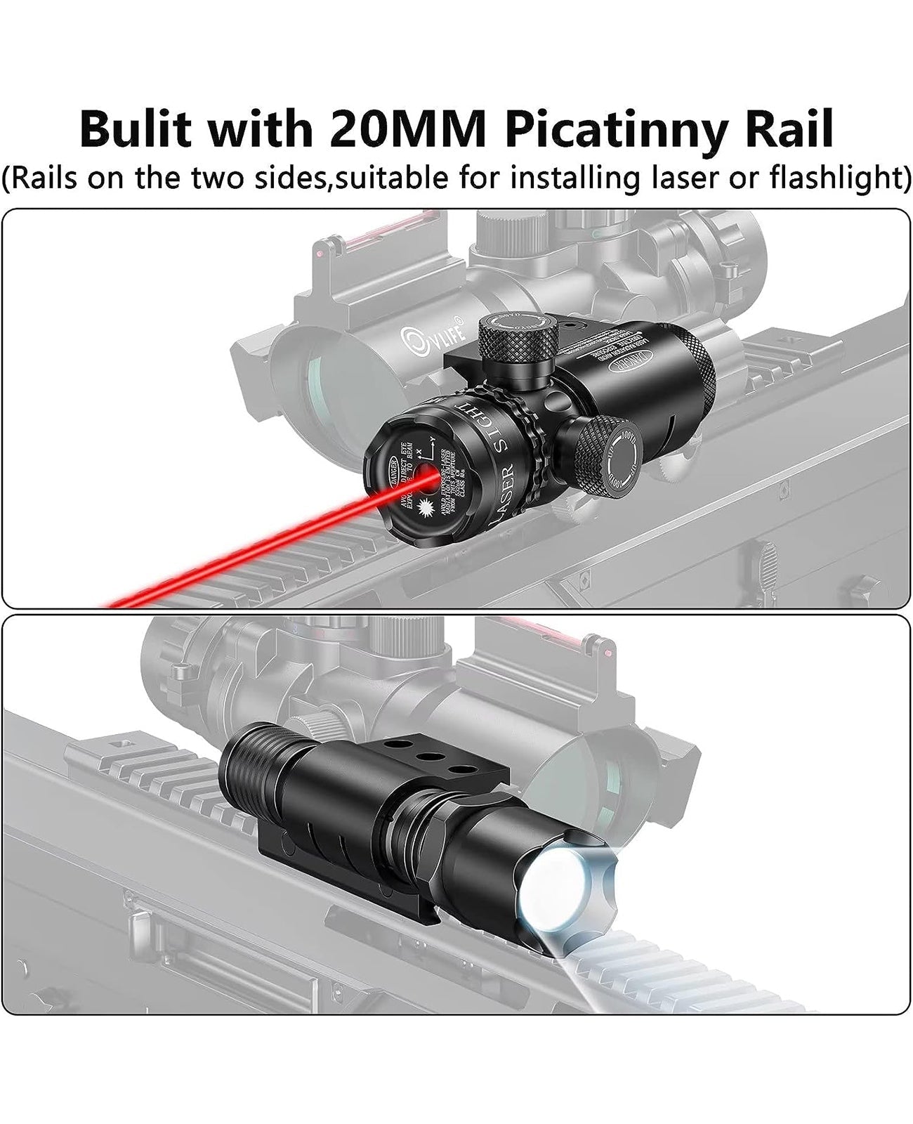 4x32 Tactical Rifle Scope with Tri-Illuminated Reticle – Shockproof and Lightweight Design for Precision Shooting 5