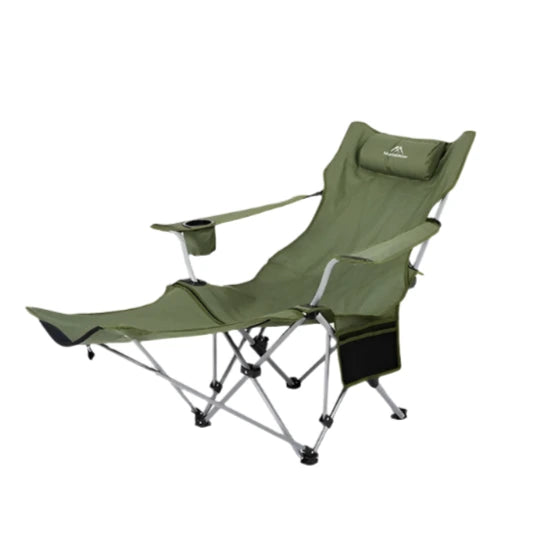Adjustable Folding Outdoor Lounge Chair – Lightweight Portable Recliner with Four Positions for Camping and Fishing 7