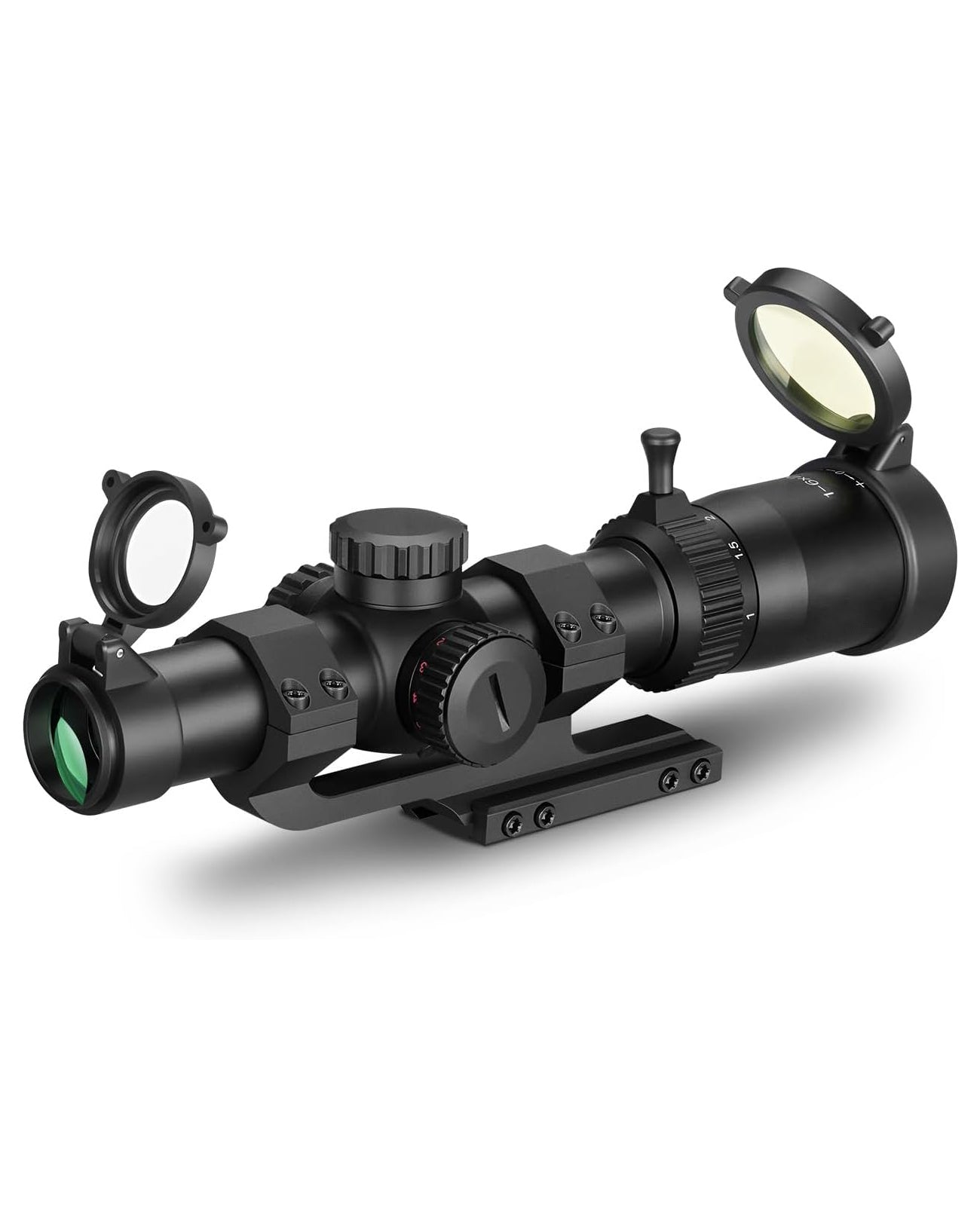 1-6x24 LPVO Rifle Scope with BDC and Circle Dot Reticle, High Definition Optical System, Waterproof, 5-Level Illumination 0