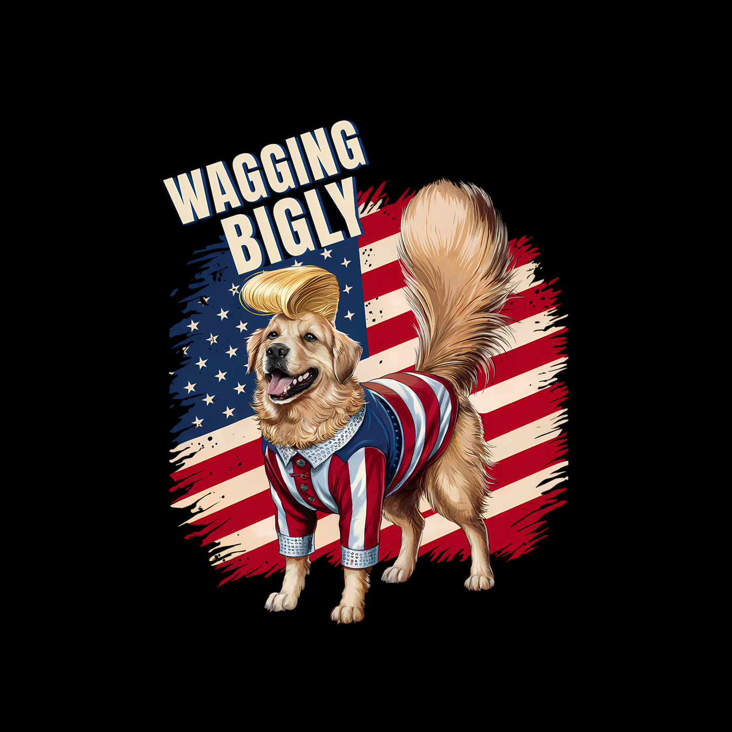 Wagging Bigly Unisex T-shirt | Unisex T-shirt