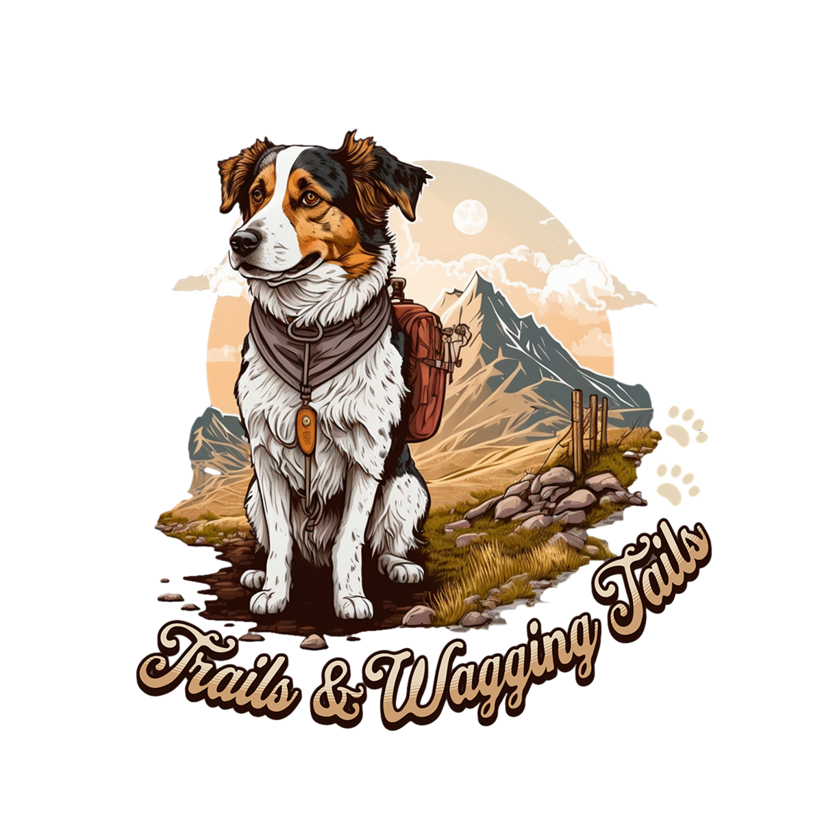 Trails and Wagging Tails | Unisex T-shirt