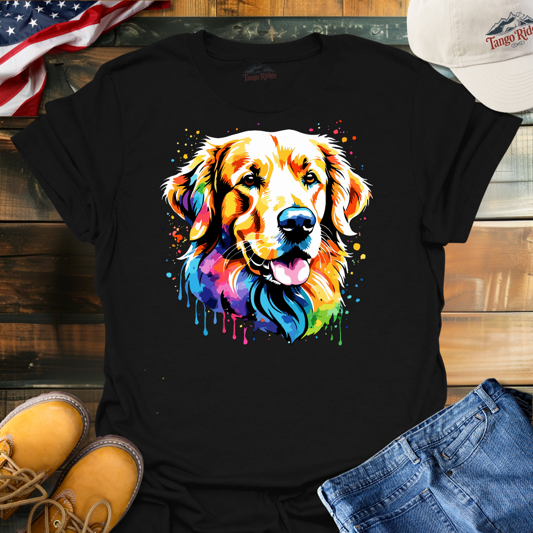 Golden Hues | Golden Retriever Watercolor Print Unisex T-shirt