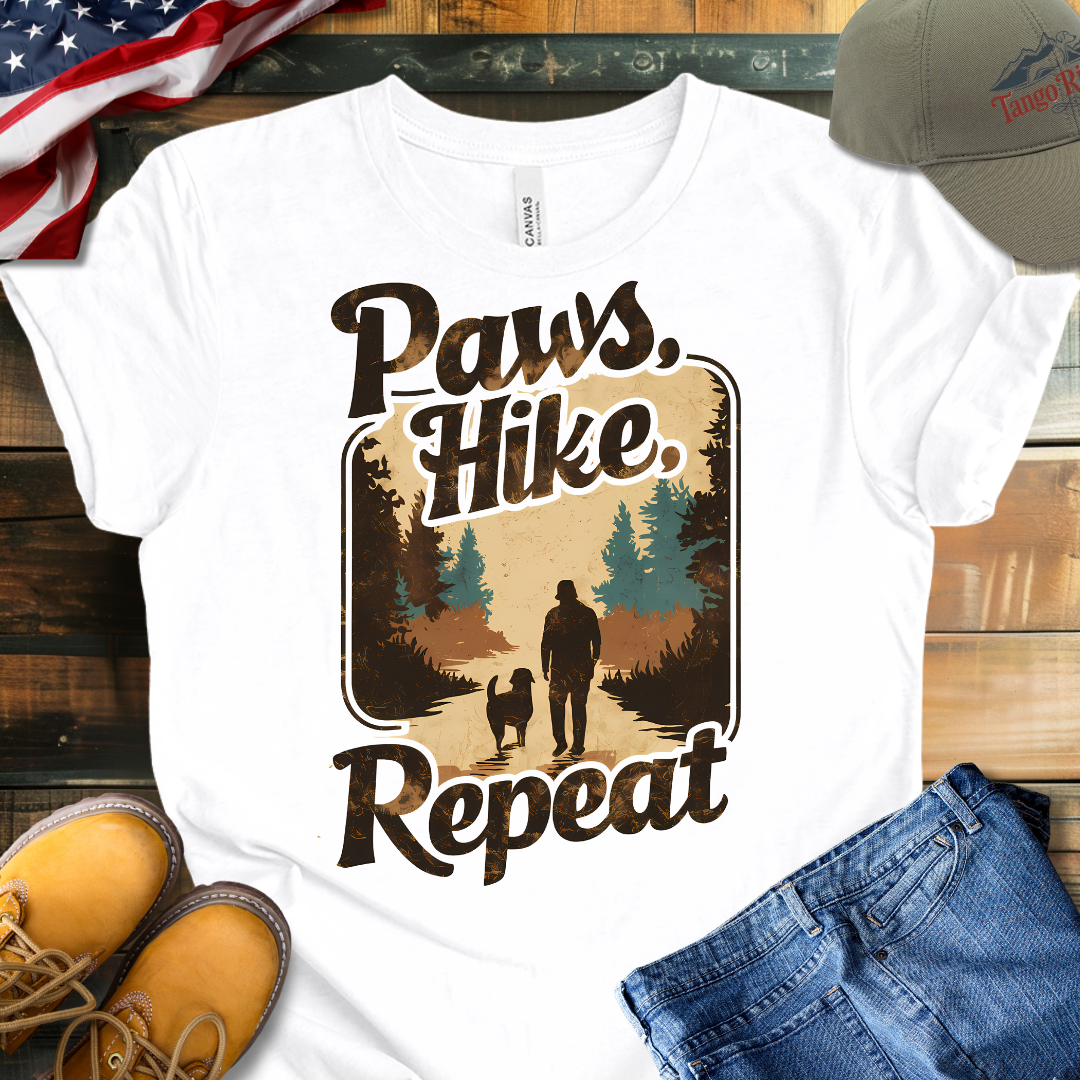 Paws, Hike, Repeat | Unisex T-shirt