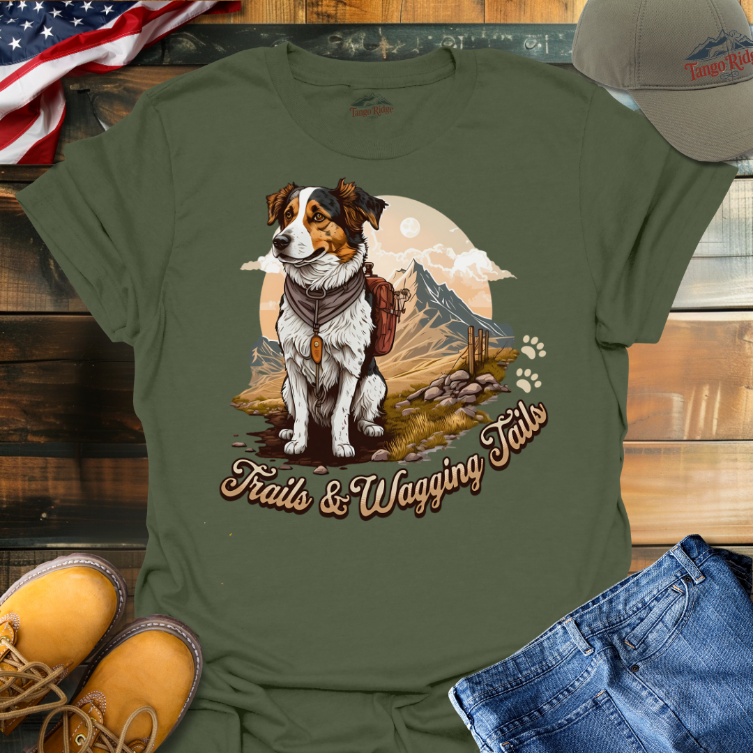 Trails and Wagging Tails | Unisex T-shirt