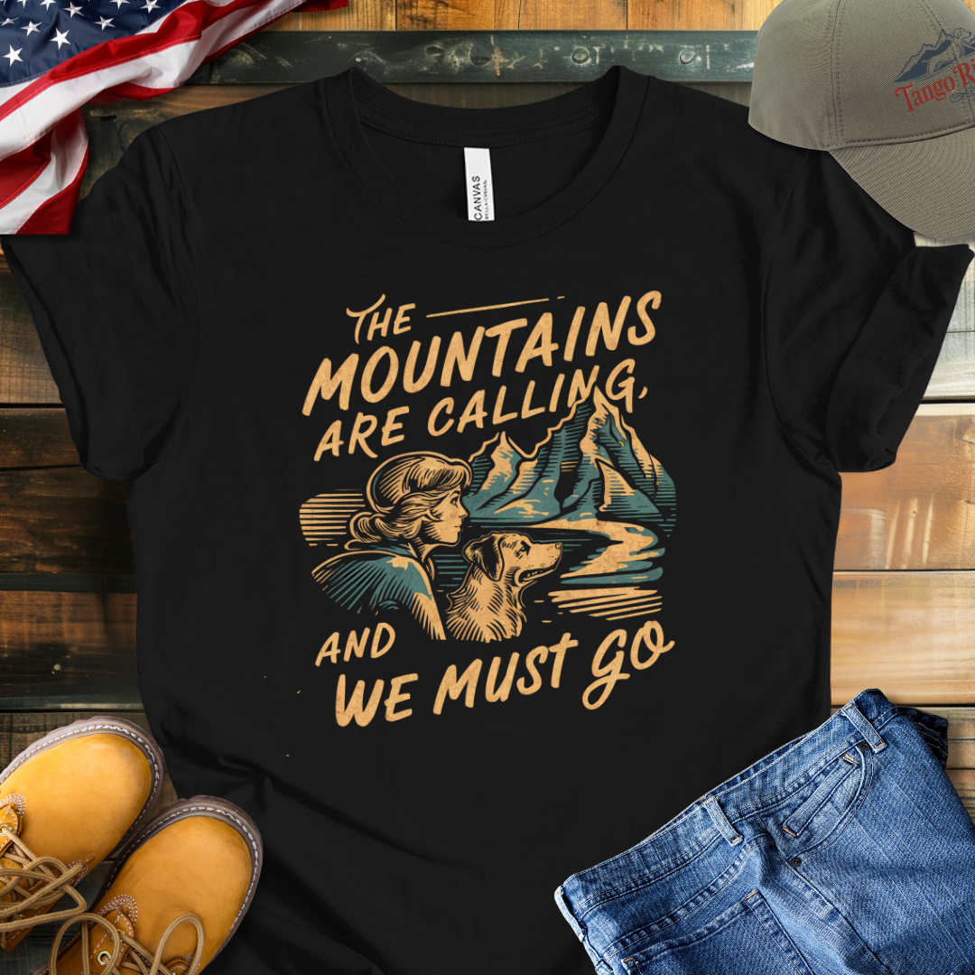 The Mountains are Calling and We Must Go T-shirt | V2