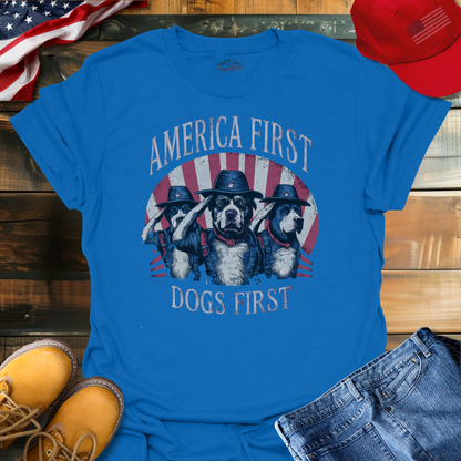 America First, Dogs First | Unisex T-shirt