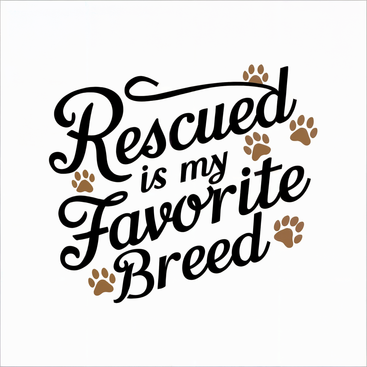 Rescued is My Favorite Breed | Unisex T-shirt