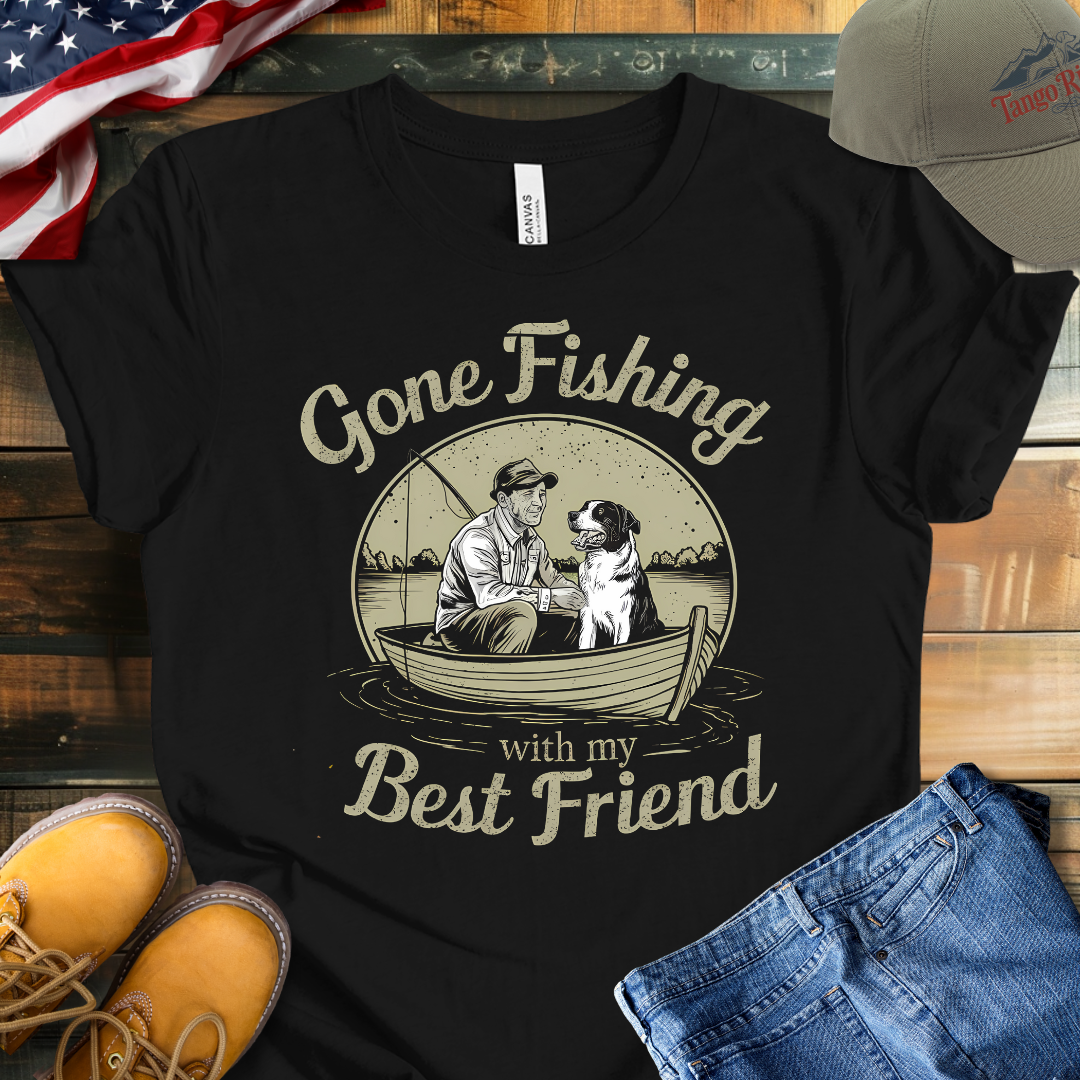 Gone Fishing with My Best Friend Unisex T-shirt