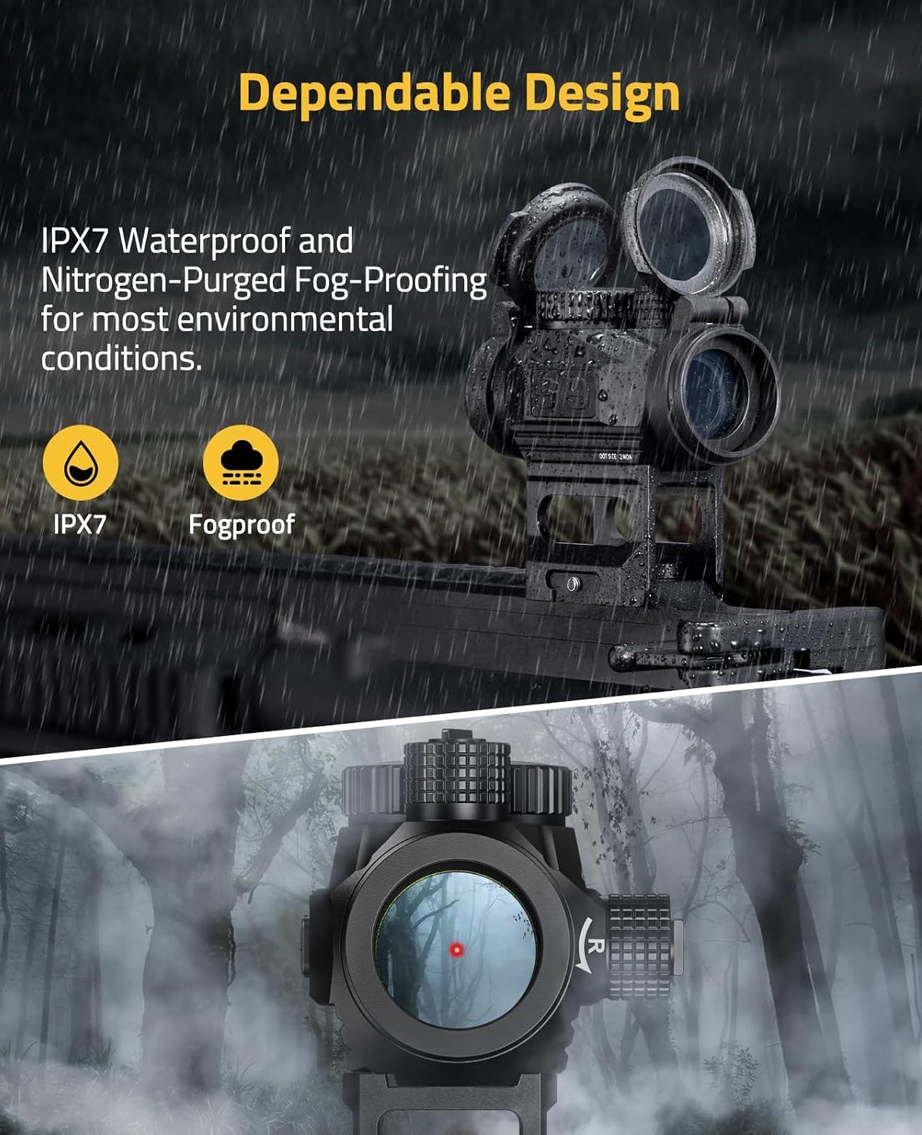 1x20mm Red Dot Sight with 2 MOA Dot, 12 Brightness Levels, Waterproof and Durable Design for Accurate Targeting 3