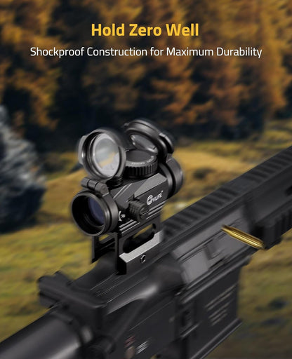 1x20mm Red Dot Sight with 2 MOA Dot, 12 Brightness Levels, Waterproof and Durable Design for Accurate Targeting 4