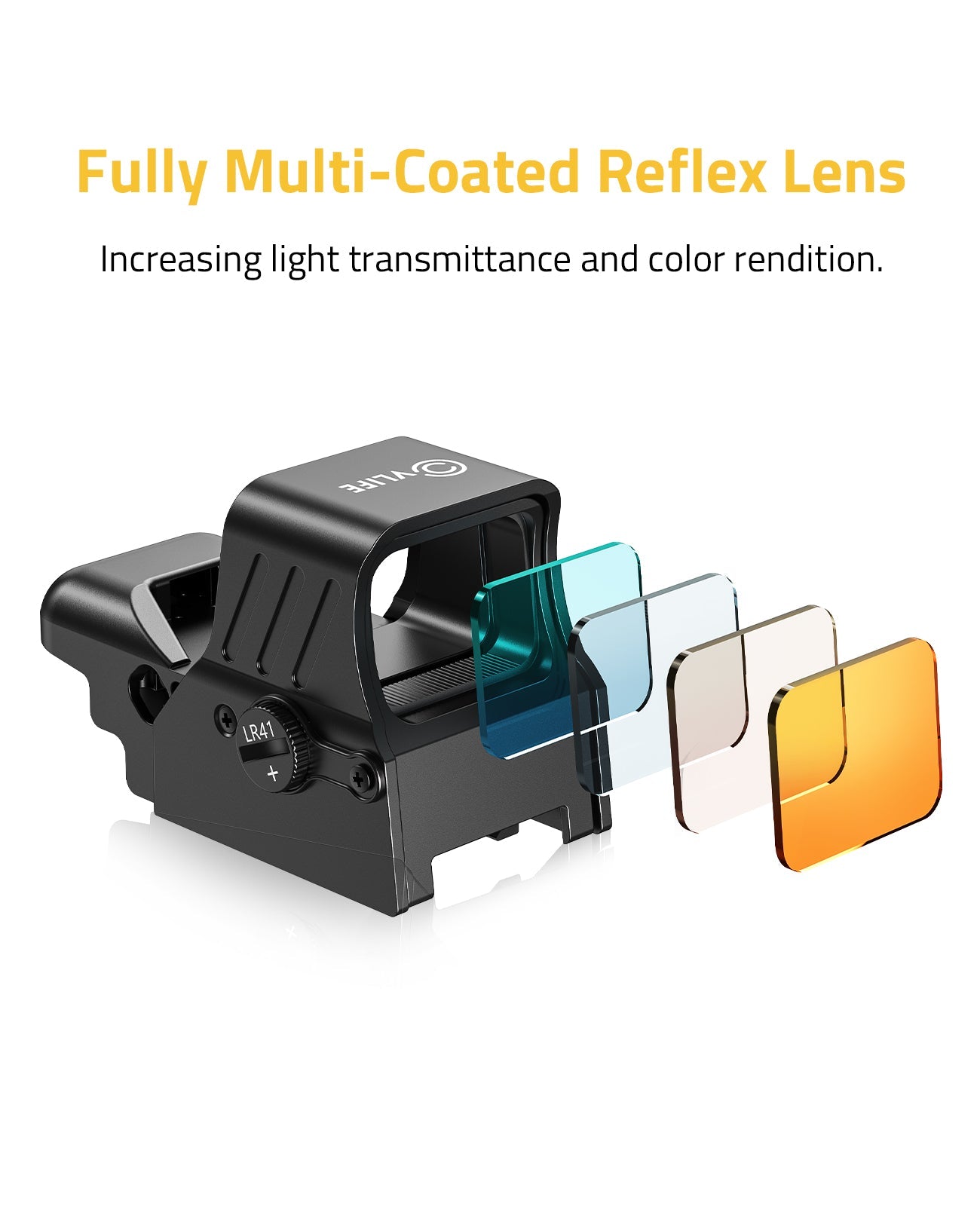 1x22x33 Red Dot Sight with 4 Reticles and Quick Detach Mount for Picatinny Rail – Waterproof and Shockproof Design 2