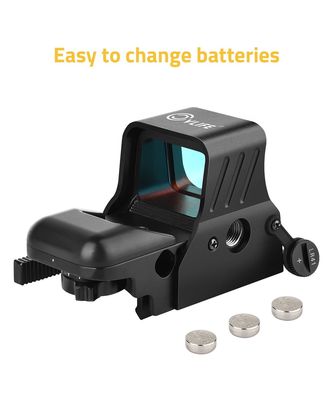 1x22x33 Red Dot Sight with 4 Reticles and Quick Detach Mount for Picatinny Rail – Waterproof and Shockproof Design 6