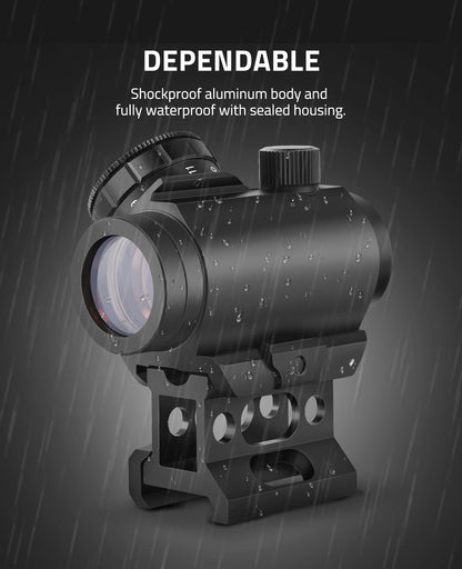 2MOA Red Dot Sight 1x25mm Waterproof Scope with Adjustable Brightness – Shockproof Design for Enhanced Target Acquisition 5