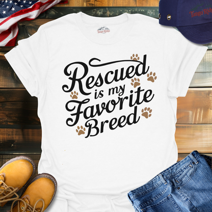 Rescued is My Favorite Breed | Unisex T-shirt