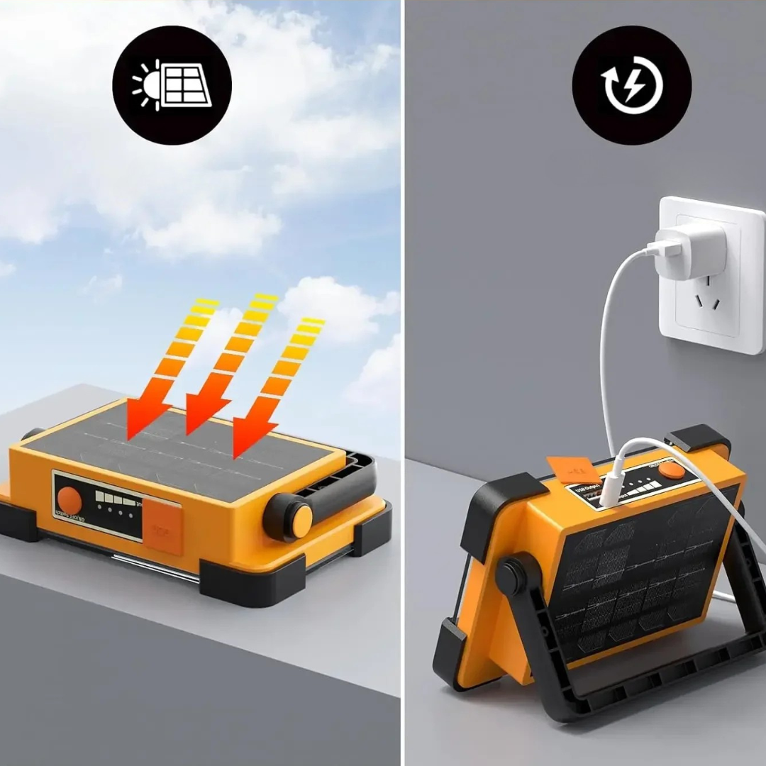 Rechargeable Solar Flood Light