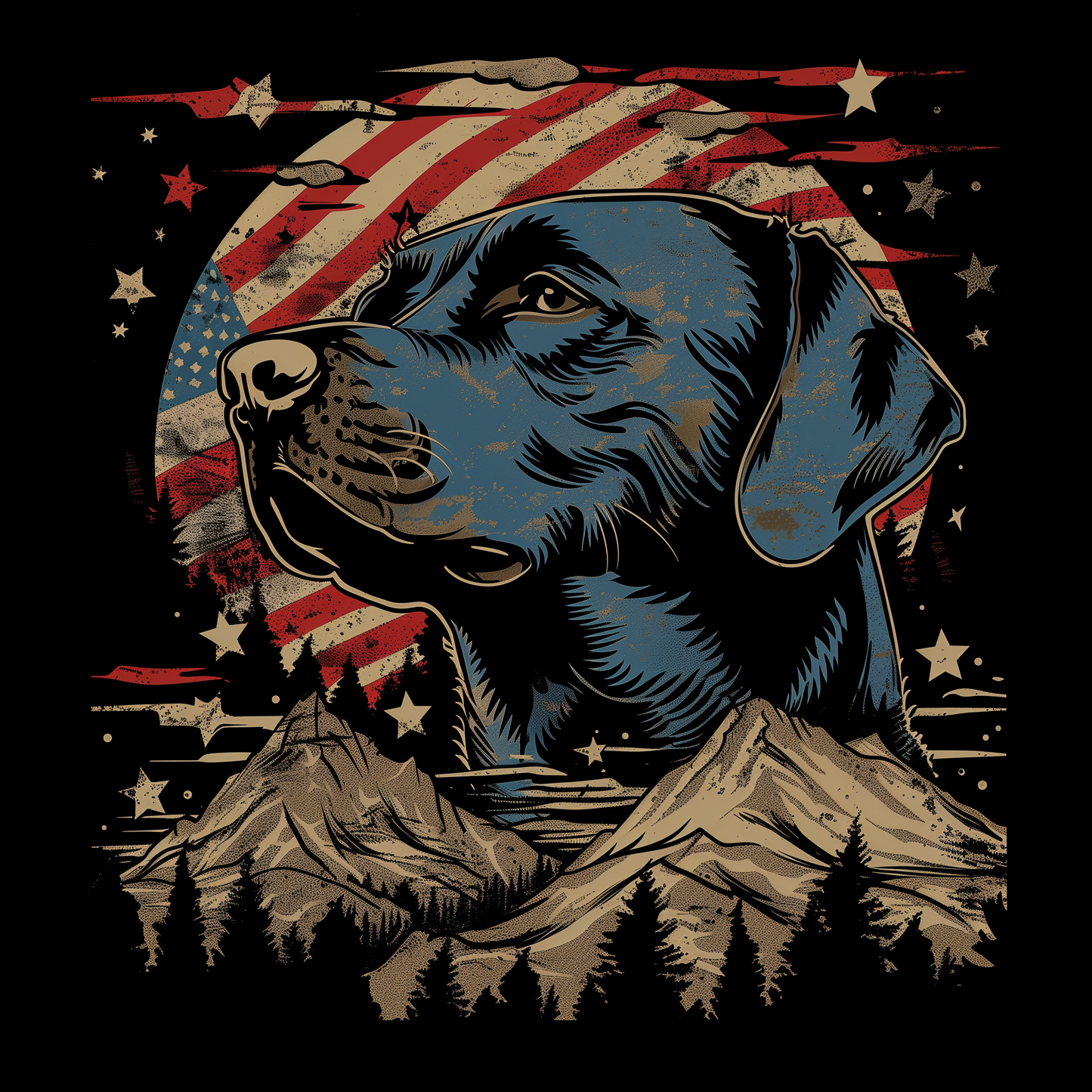 American Black Lab | Unisex T-Shirt