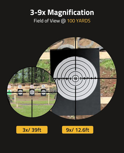 3-9x40 AO Scope with Fully Multicoated Lens, Adjustable Parallax, Shockproof and Waterproof Design 2