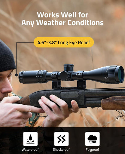 3-9x40 AO Scope with Fully Multicoated Lens, Adjustable Parallax, Shockproof and Waterproof Design 6