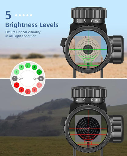 3-9x40 Illuminated Rifle Scope with Rangefinder Reticle and Multi-Coated Lens – Adjustable Brightness for Enhanced Target Acquisition 3