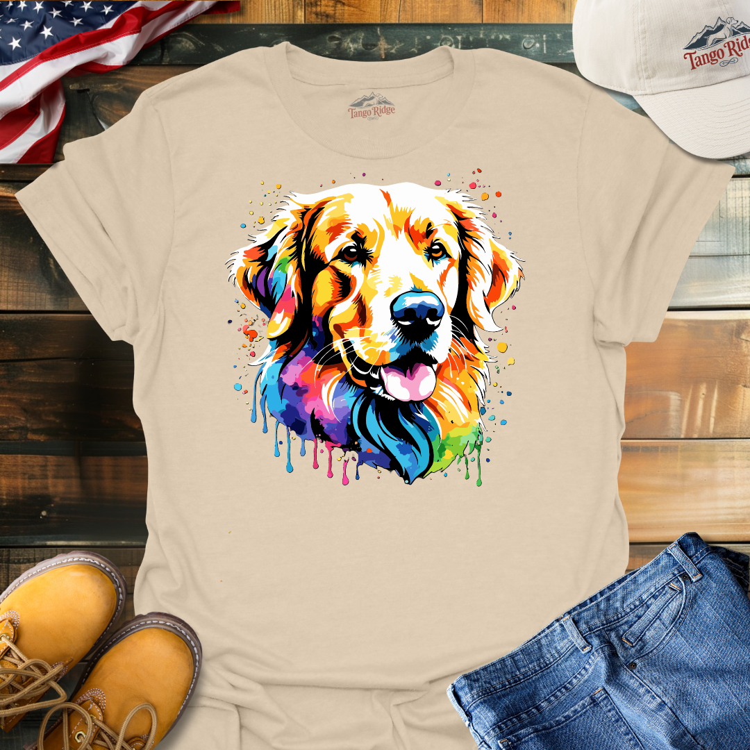 Golden Hues | Golden Retriever Watercolor Print Unisex T-shirt