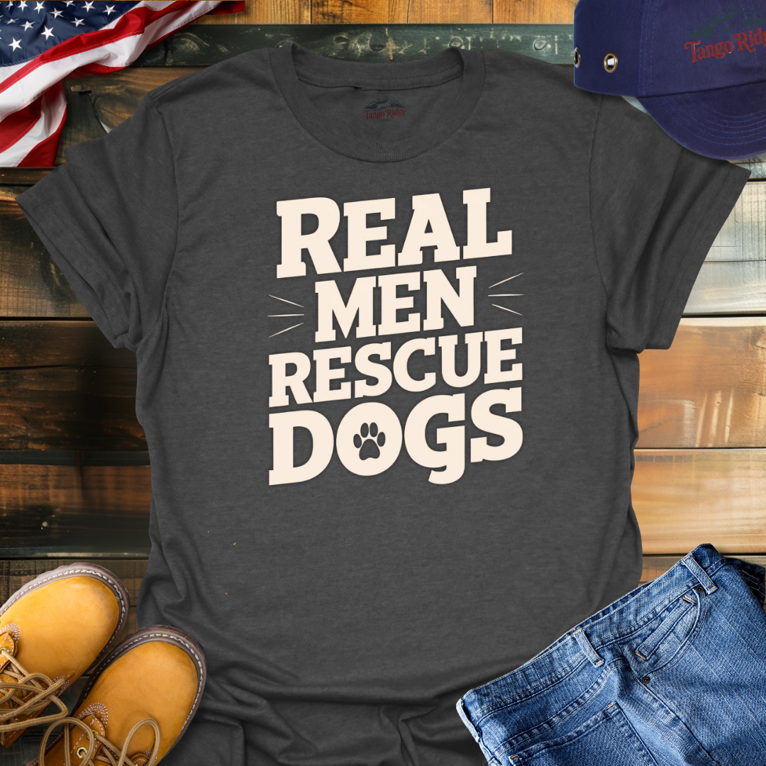 Real Men Rescue Dogs | Unisex T-shirt