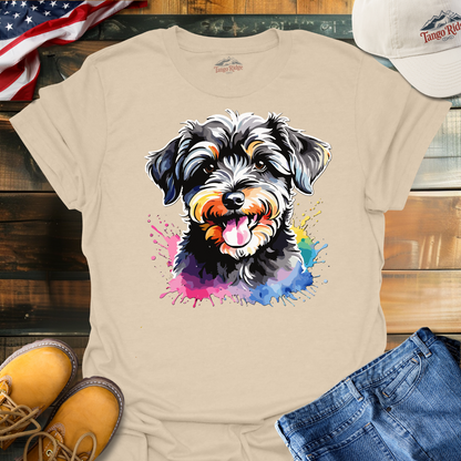 Schnoodle Doodle Doo | Schnoodle Watercolor Print Unisex T-shirt