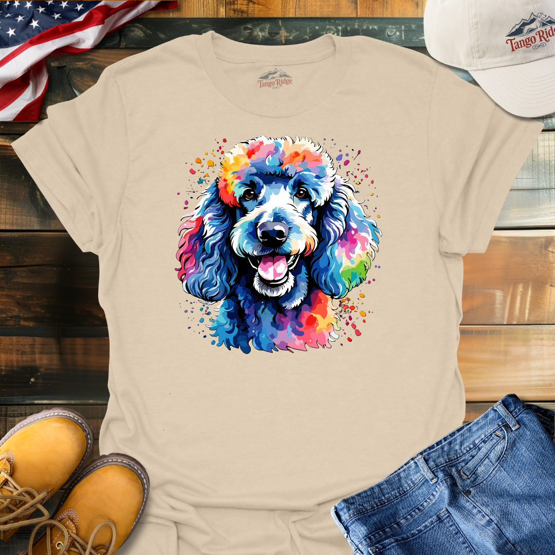 Posh Poodle | Poodle Watercolor Print Unisex T-shirt