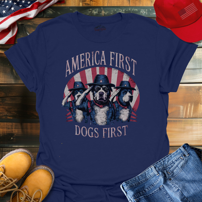 America First, Dogs First | Unisex T-shirt