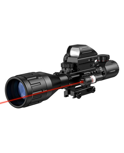 EagleFeather 4-16x50 AO Tactical Rifle Scope 3-in-1 Combination Kit