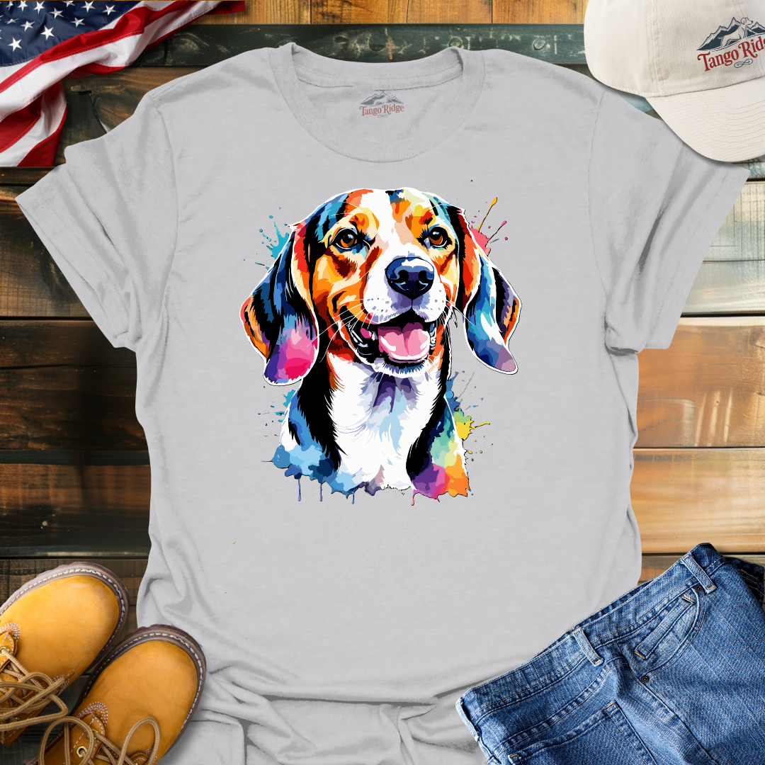 Beagle Bliss | Beagle Watercolor Print Unisex T-shirt