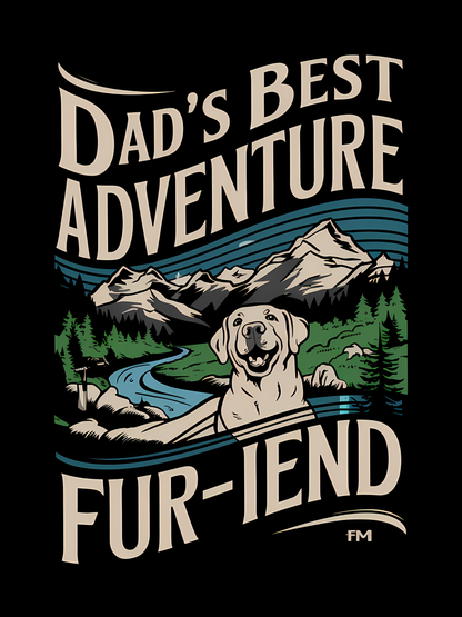 Dad's Best Adventure Fur-iend T-shirt