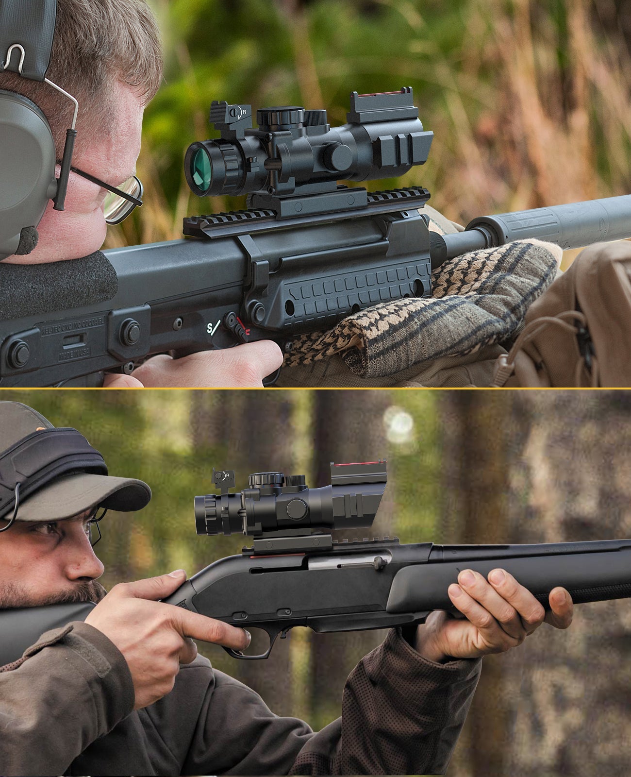 4x32 Tactical Rifle Scope with Tri-Illuminated Reticle – Shockproof and Lightweight Design for Precision Shooting 6