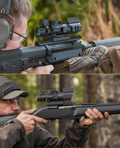 4x32 Tactical Rifle Scope with Tri-Illuminated Reticle – Shockproof and Lightweight Design for Precision Shooting 6