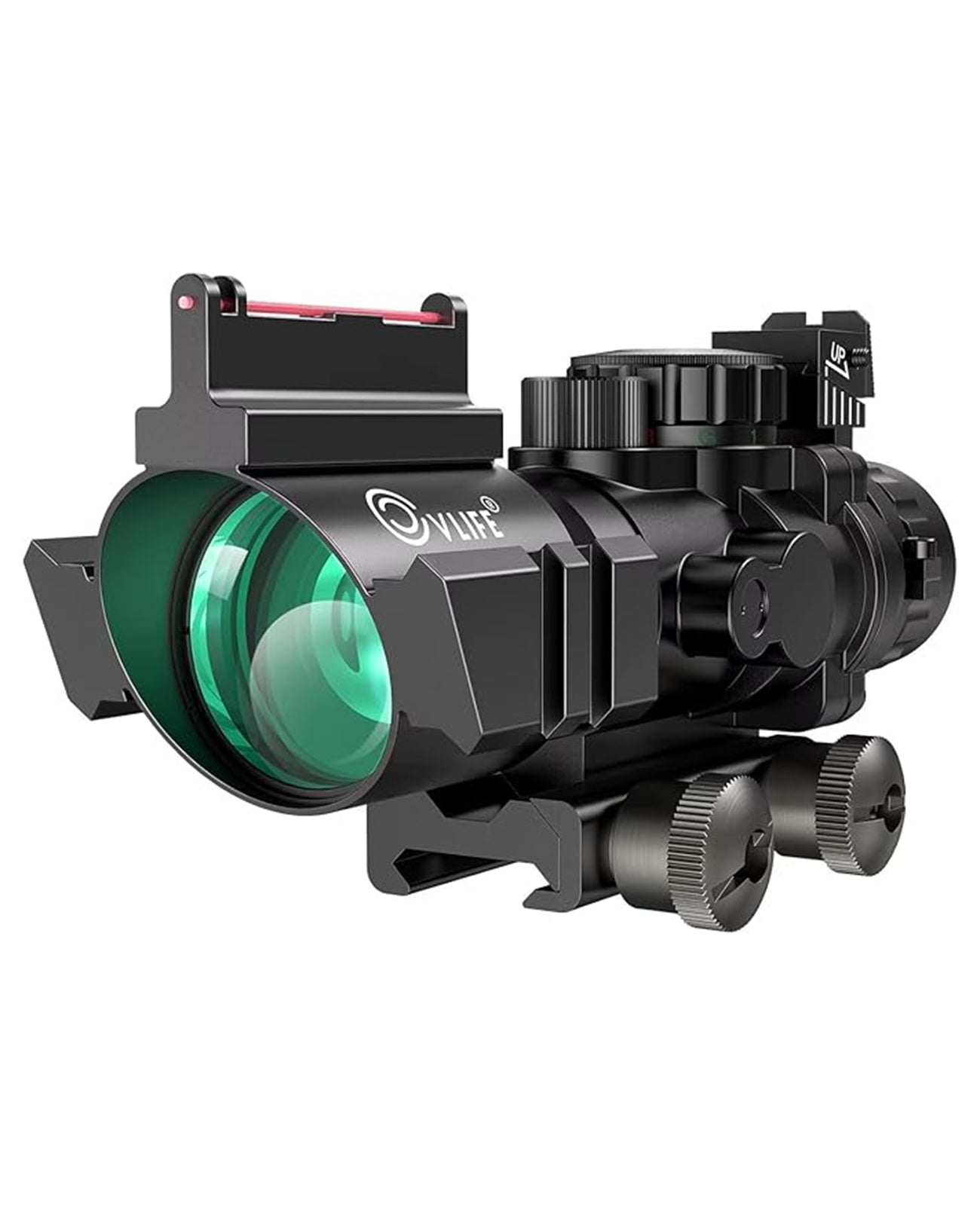 4x32 Tactical Rifle Scope with Tri-Illuminated Reticle – Shockproof and Lightweight Design for Precision Shooting 8