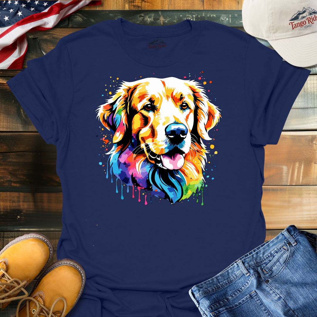 Golden Hues | Golden Retriever Watercolor Print Unisex T-shirt