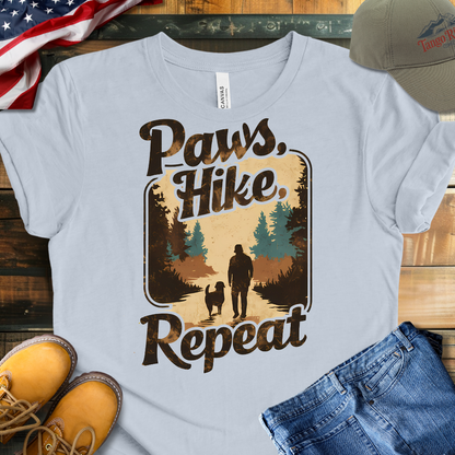 Paws, Hike, Repeat | Unisex T-shirt