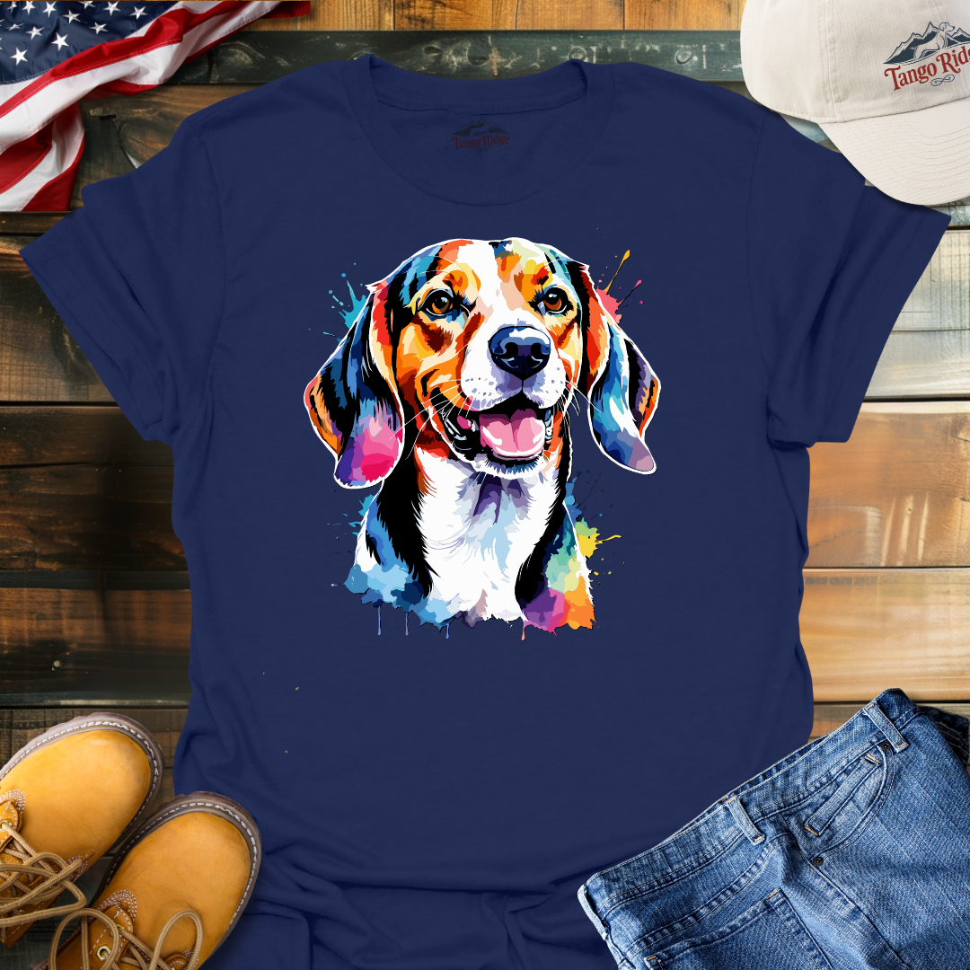 Beagle Bliss | Beagle Watercolor Print Unisex T-shirt