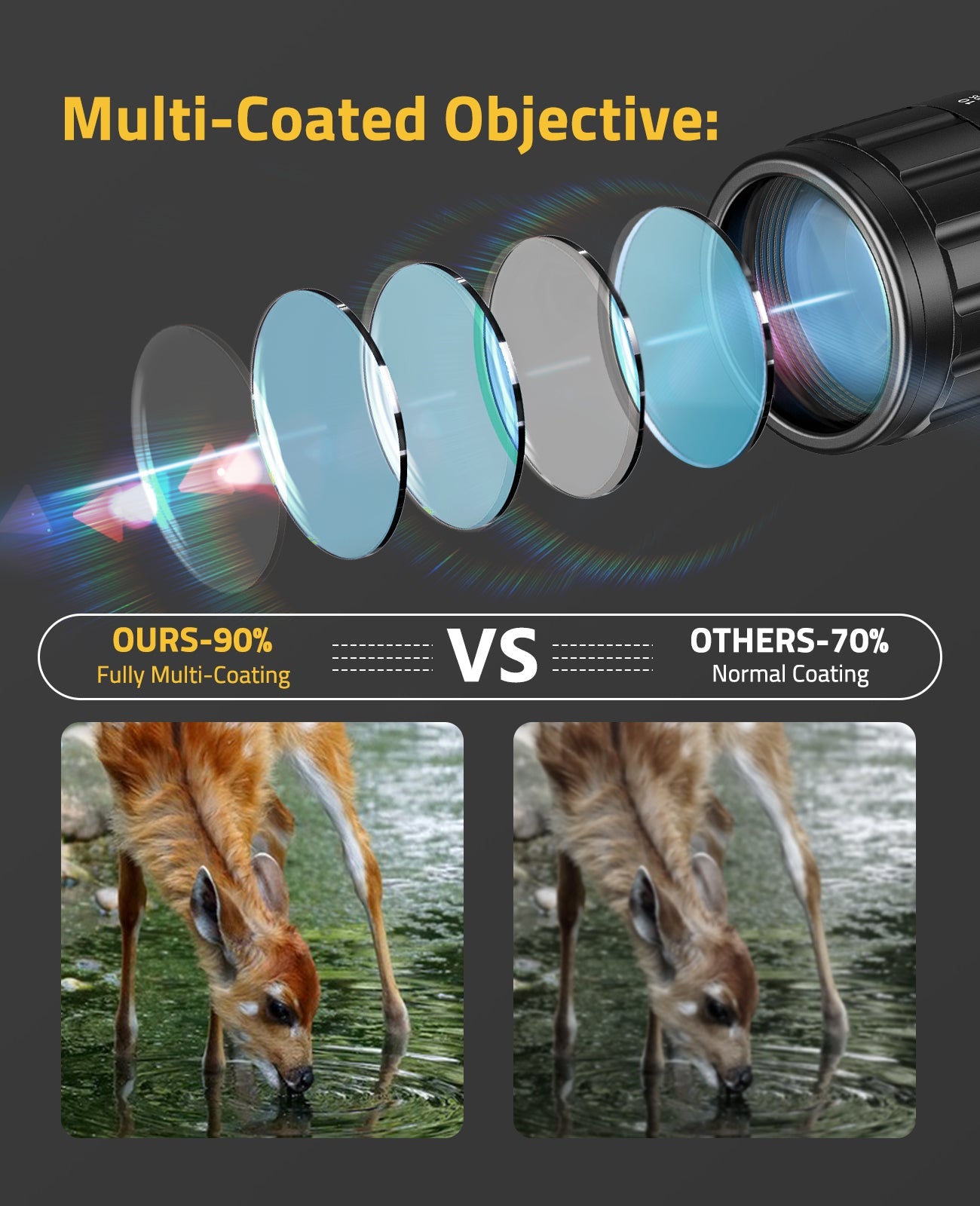6-24x50 AOE Hunting Rifle Scope with Red and Green Illumination – High Magnification Optics for Low-Light Conditions 2