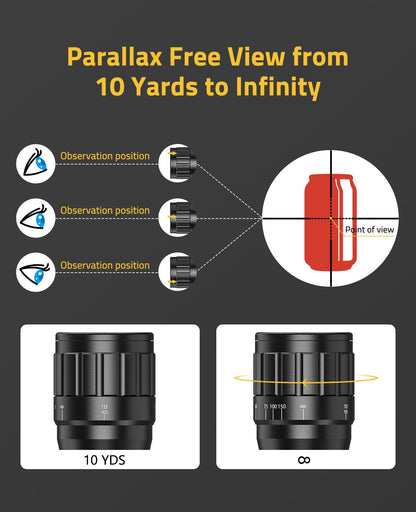 6-24x50 AOE Hunting Rifle Scope with Red and Green Illumination – High Magnification Optics for Low-Light Conditions 5