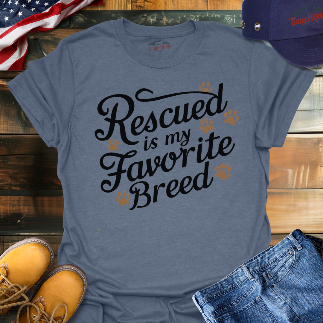 Rescued is My Favorite Breed | Unisex T-shirt