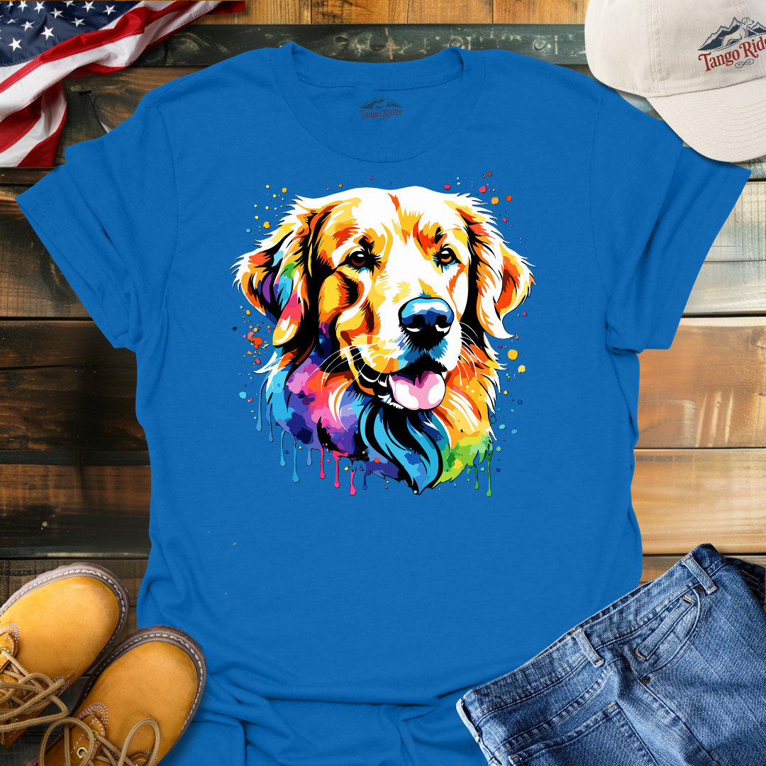 Golden Hues | Golden Retriever Watercolor Print Unisex T-shirt