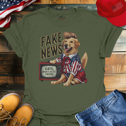 Fake News Cats Man's Best Friend | Unisex T-shirt