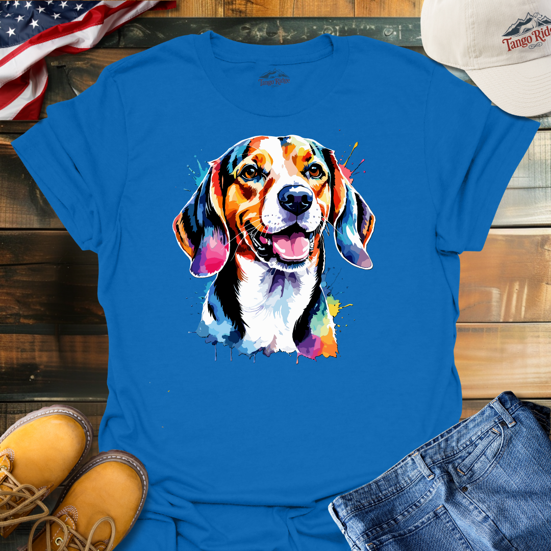 Beagle Bliss | Beagle Watercolor Print Unisex T-shirt