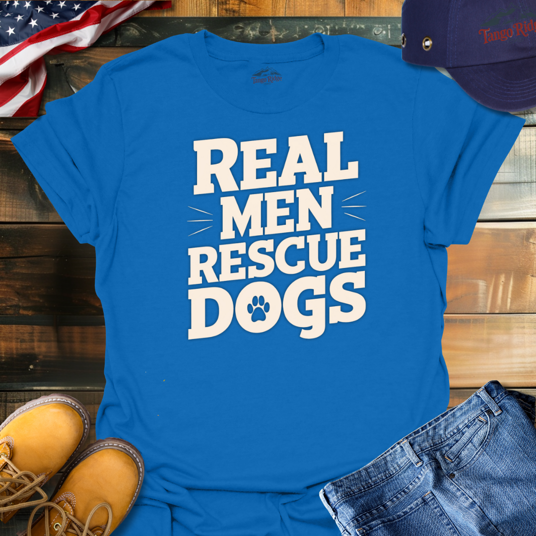 Real Men Rescue Dogs | Unisex T-shirt